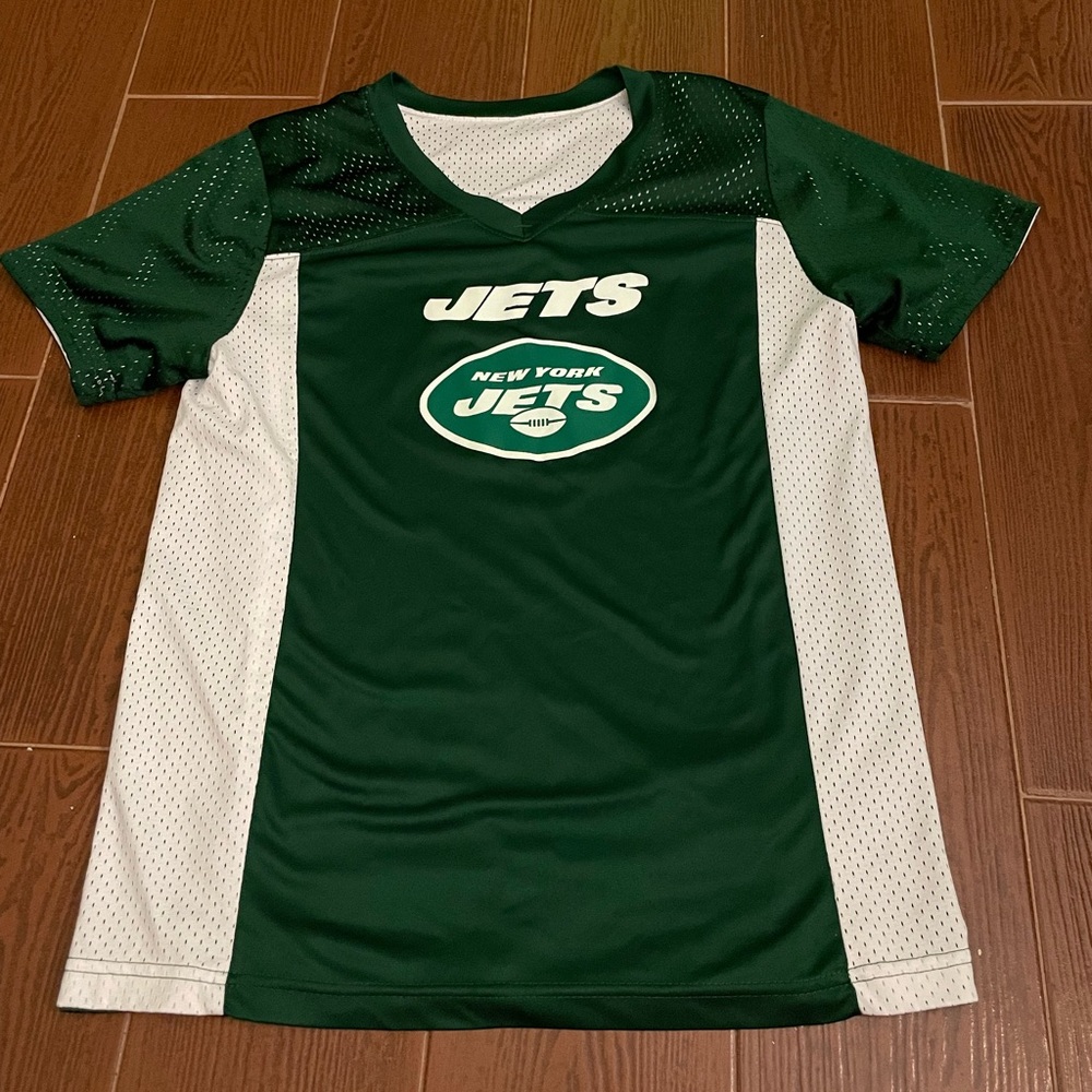 Youth Augusta JETS NFL jersey flag play football size XL reversible green white - Picture 4 of 11